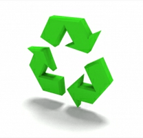 The green recycle symbol. Taken from http://www.sxc.hu/photo/1266576.