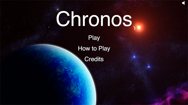 Chronos main title screen