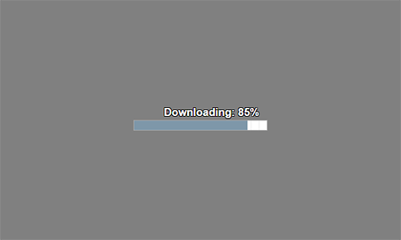 Loading the game with a progress bar.
